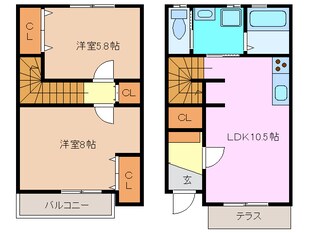 追分駅 徒歩13分 1階の物件間取画像